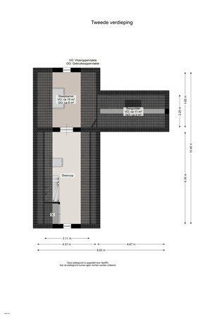 Floorplan - Marktstraat 1, 9363 GZ Marum